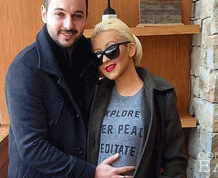 Christina Aguilera Reveals Barely-There Baby Bump For the First Time After Pregnancy Announcements