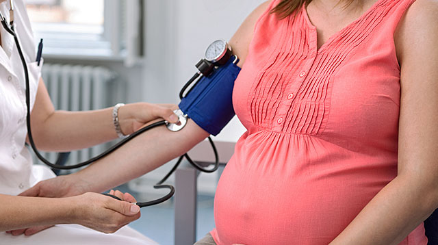 High-risk pregnancy - check blood pressure