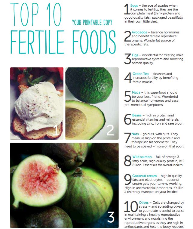 Foods to help boost fertility