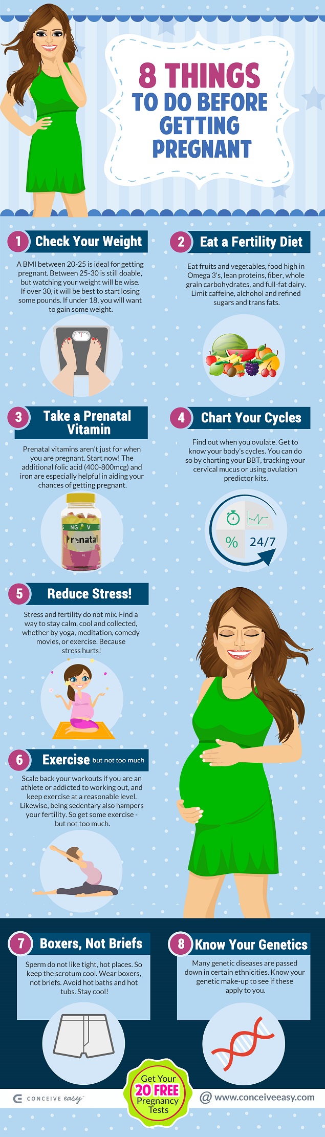 8 Things to Do Before Getting Pregnant Infographic