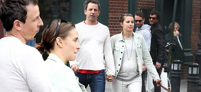 Seth Meyers and Alexi Ashe pregnant