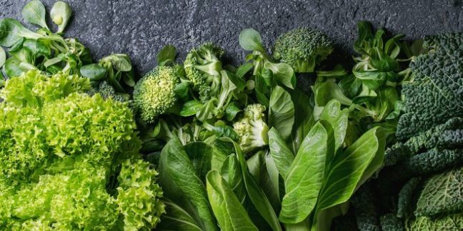 leafy greens for fertility