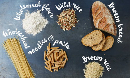 whole grains and carbs 